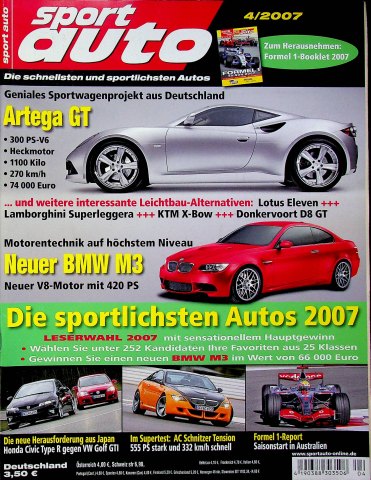 Deckblatt Sport Auto (04/2007)